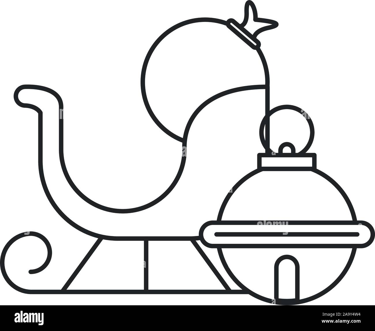 Merry christmas sled and go