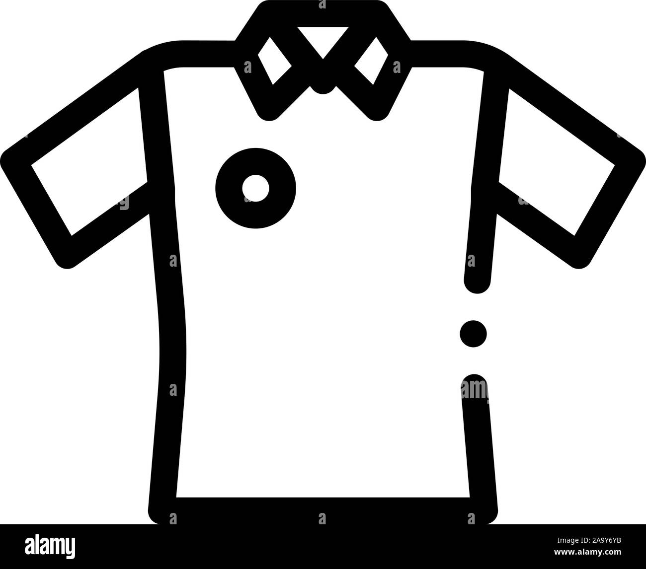 Cricket TShirt Icon Vector Outline Illustration Stock Vector Image