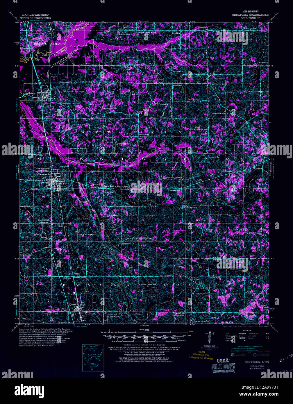 Map of senatobia mississippi hires stock photography and images Alamy