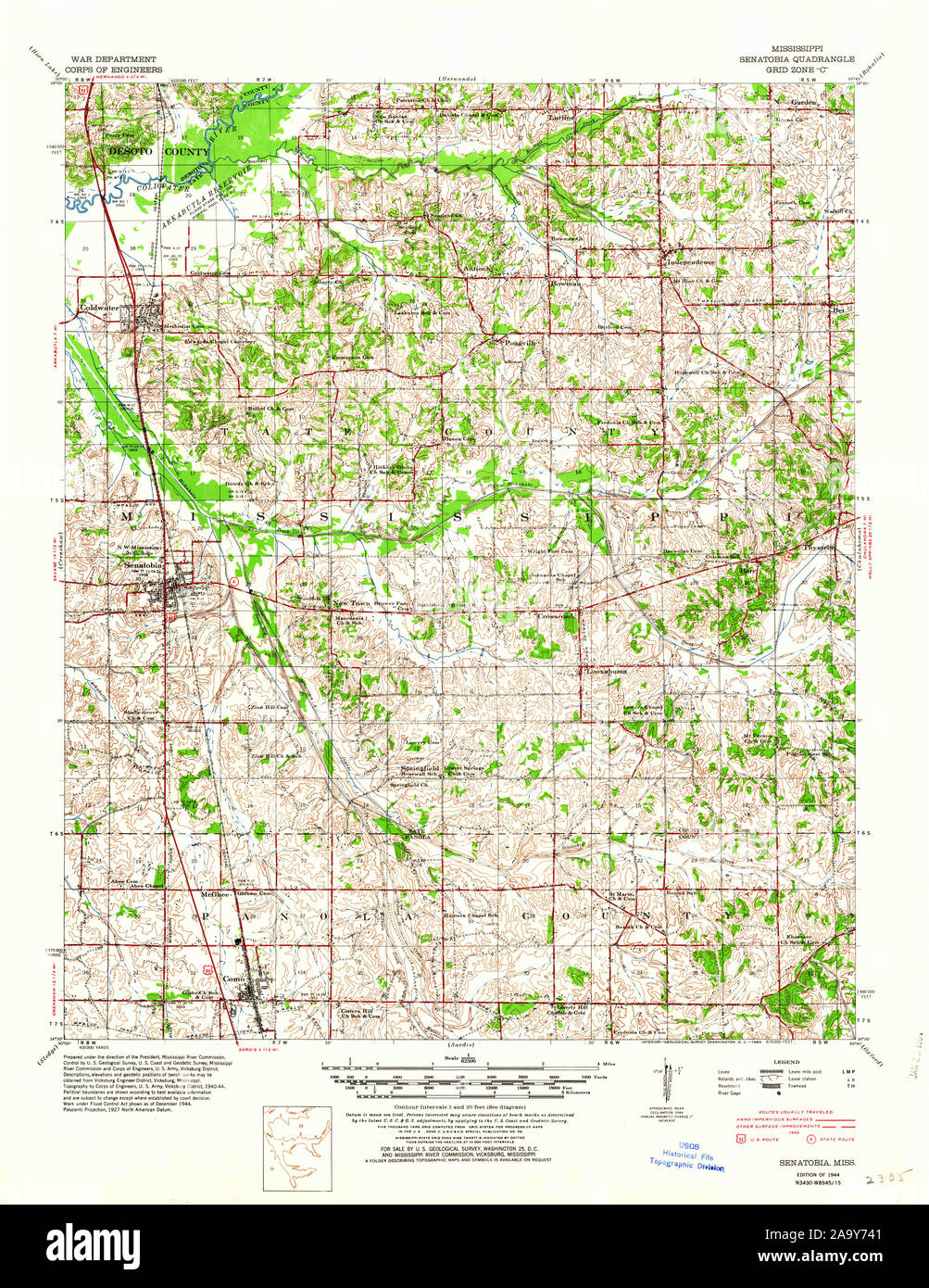 Map of senatobia mississippi hires stock photography and images Alamy