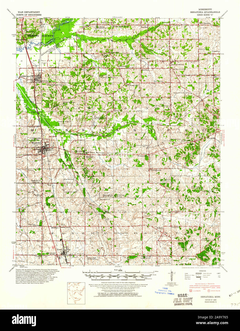 Map of senatobia mississippi hires stock photography and images Alamy