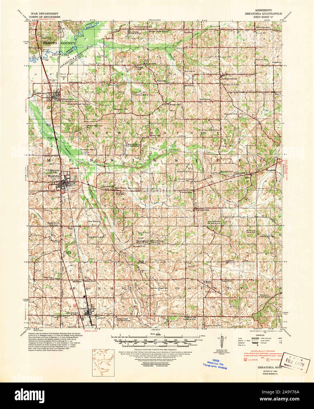 Map of senatobia mississippi hires stock photography and images Alamy