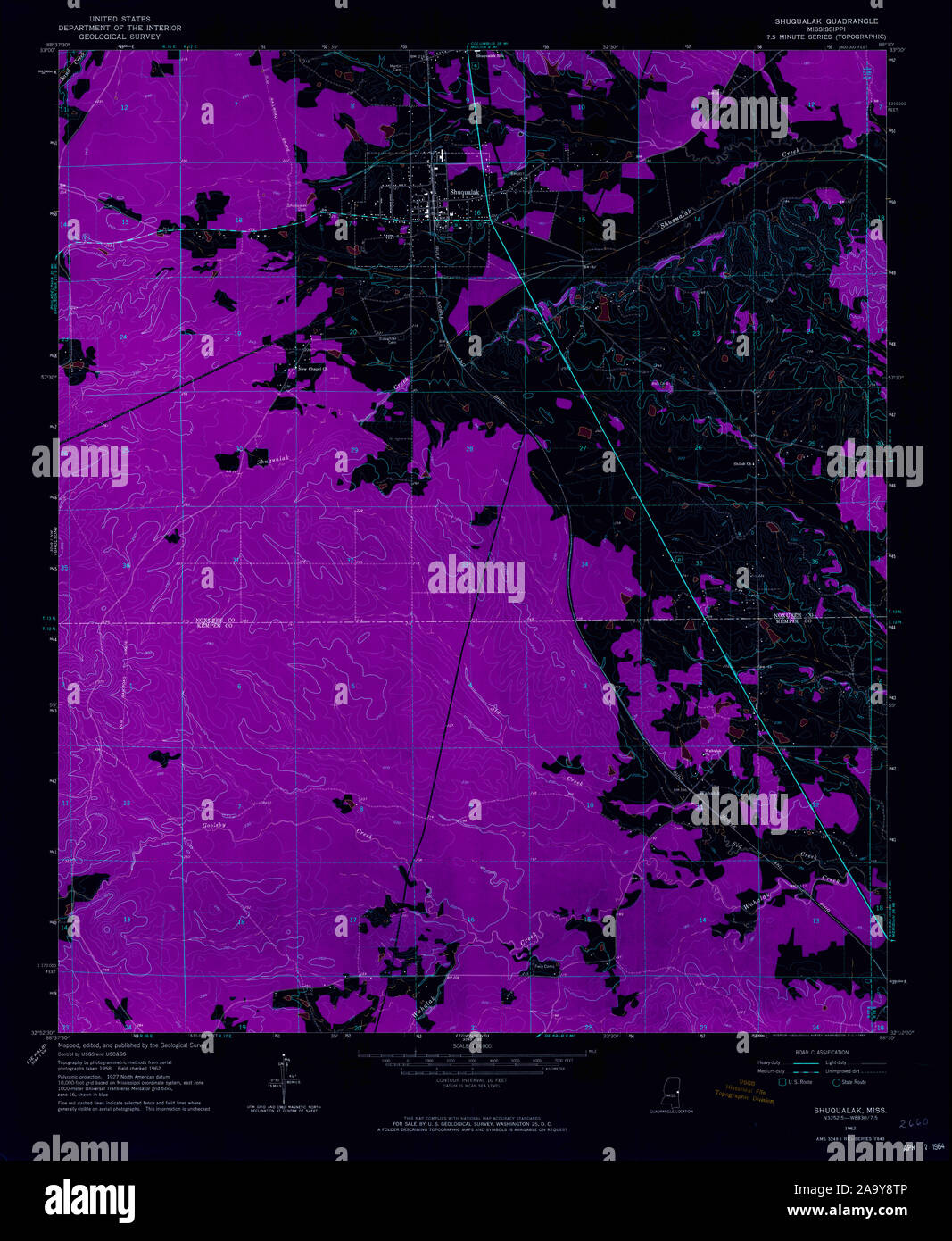 Map of shuqualak hires stock photography and images Alamy