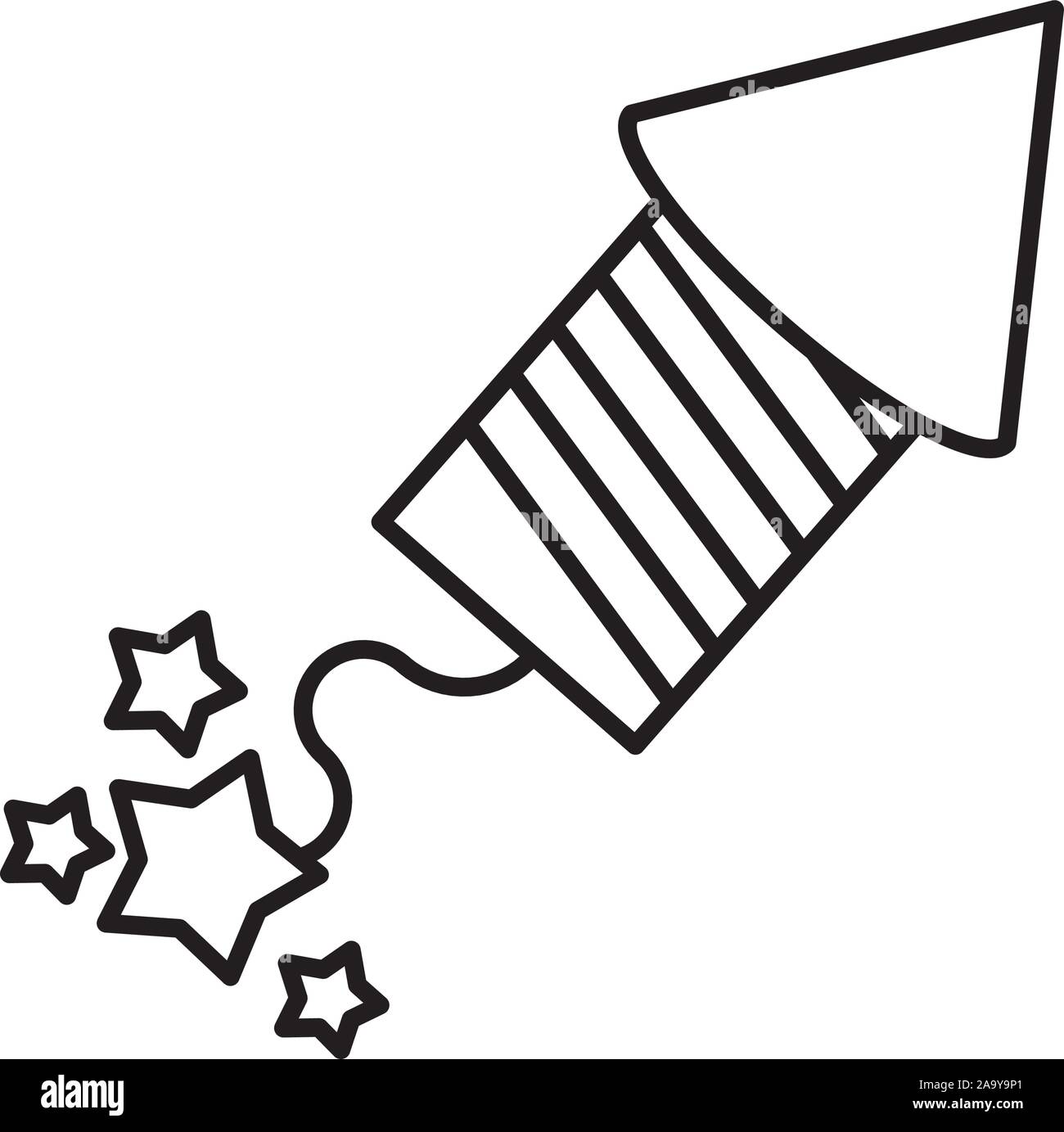 rocket firework explosive isolated icon Stock Vector Image & Art - Alamy