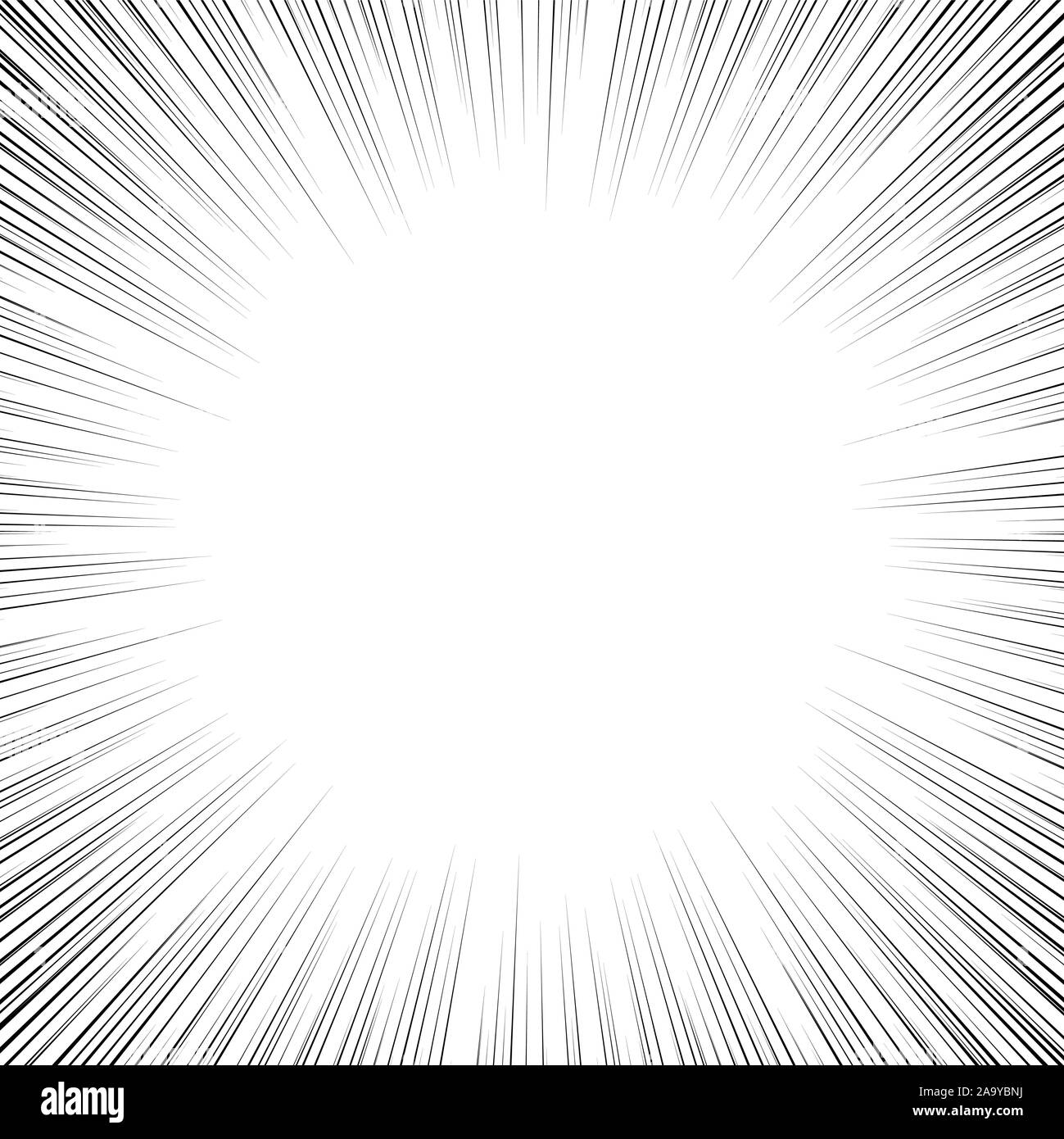 Comic Radial Lines Background Sun Rays Or Star Burst Element Zoom Effect  Rectangle Fight Stamp For Card Manga Or Anime Speed Graphic Texture  Superhero Frame Explosion Vector Illustration Royalty Free SVG Cliparts