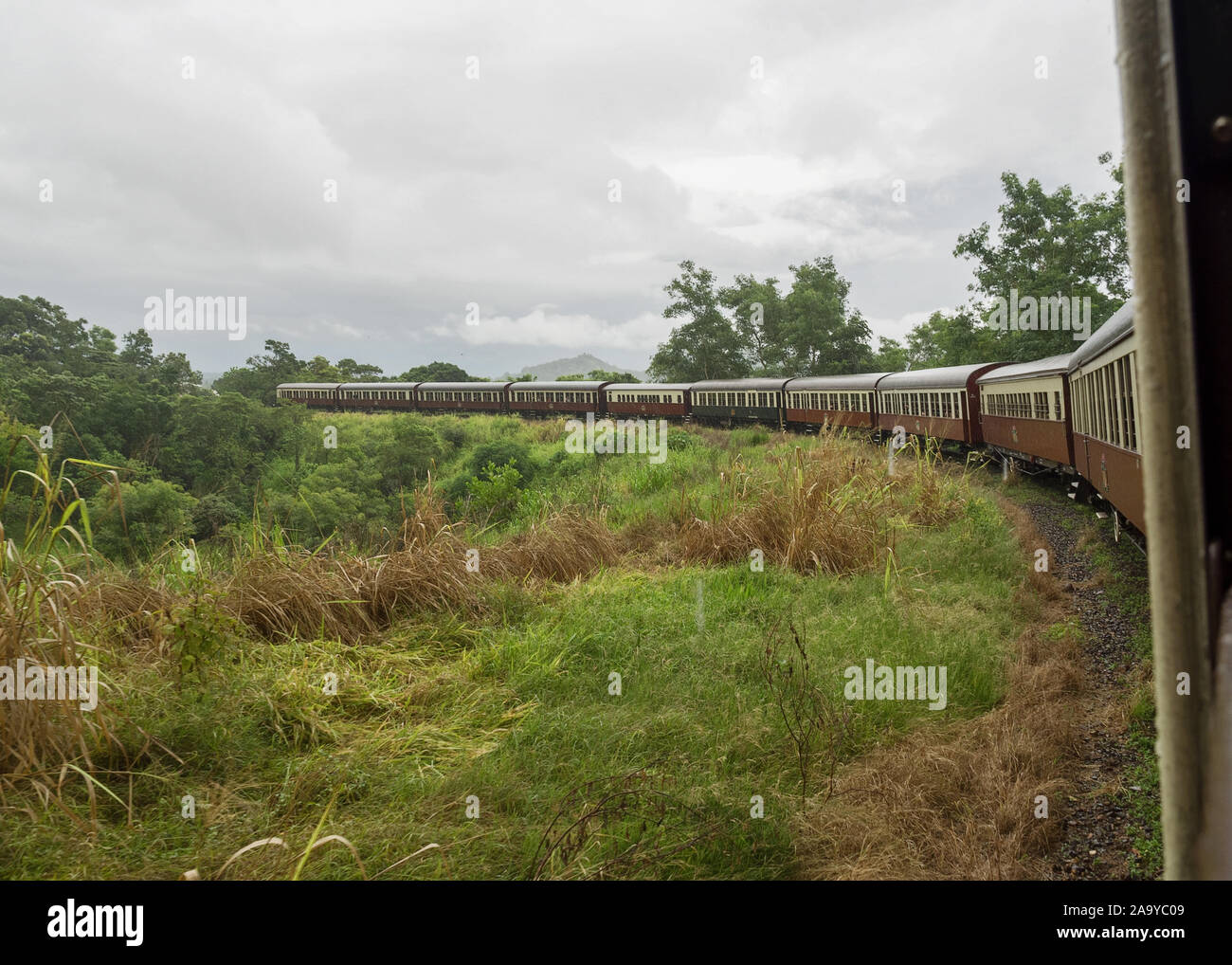 Various Railway Scenes from Freshwater to Kuranda Stock Photo