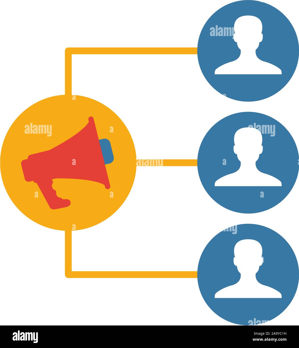 Viral Marketing icon. Simple flat element from content collection ...