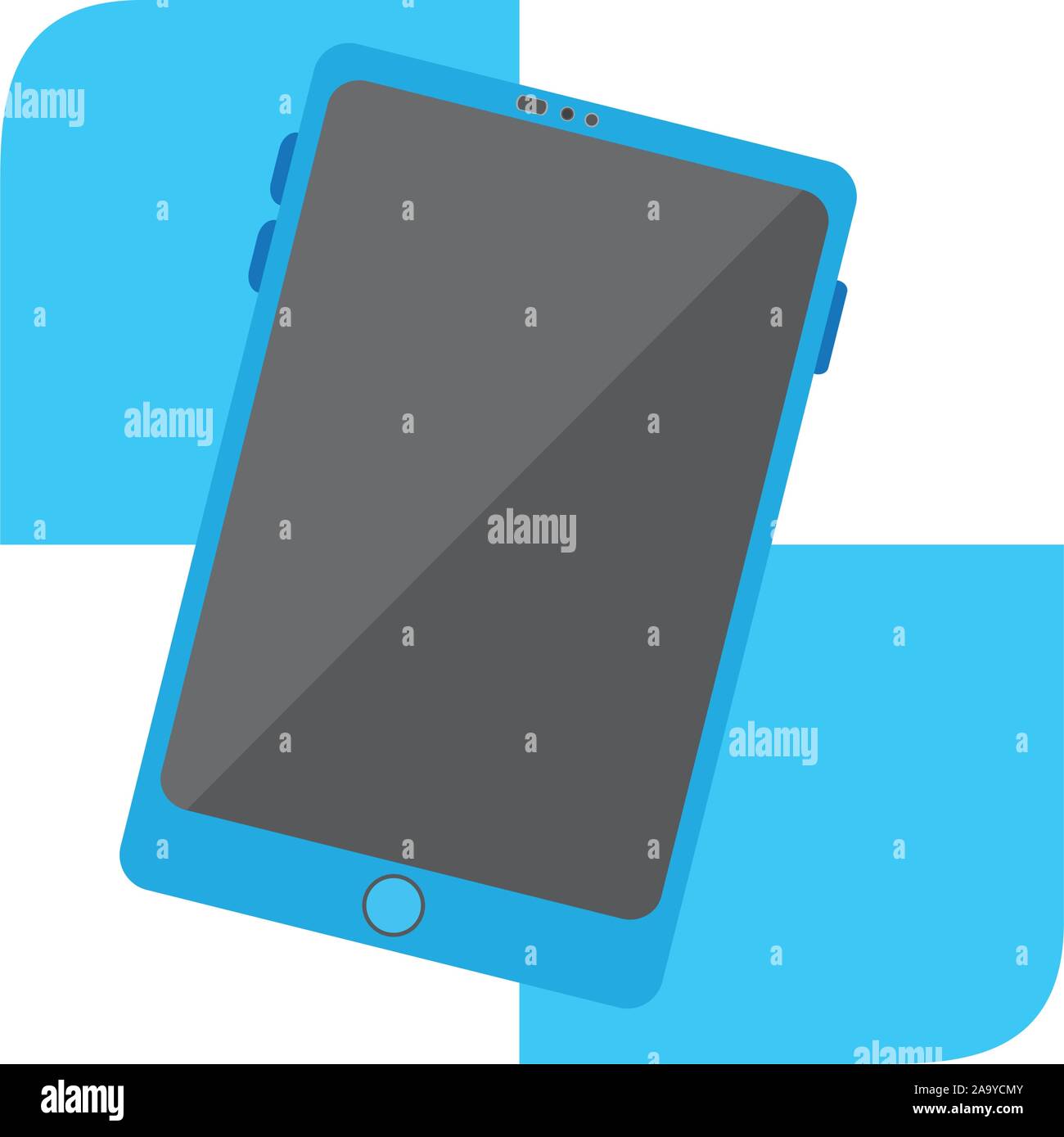 Isolated tablet icon on a white background - Vector Stock Vector Image ...