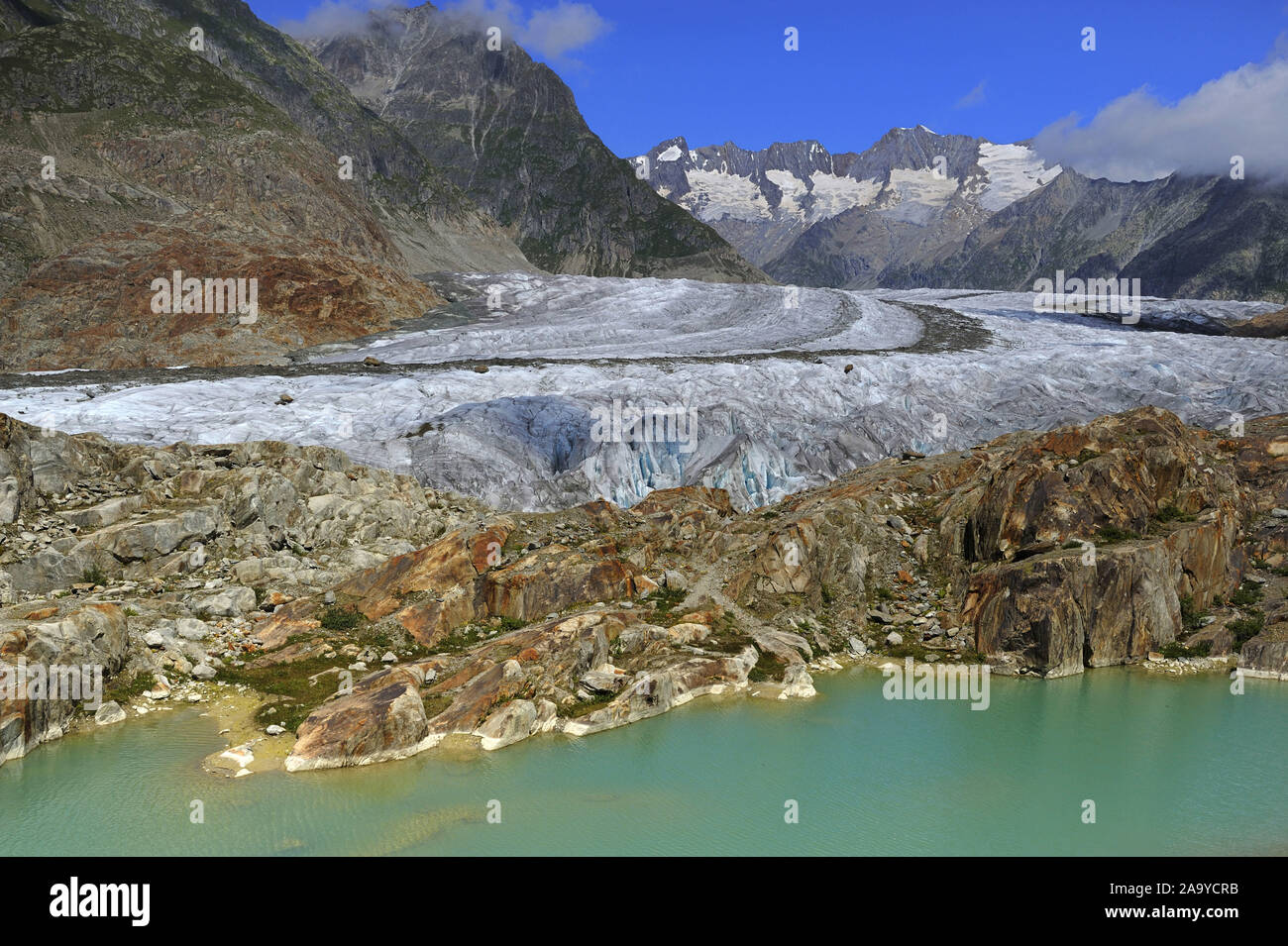 Grosser Aletschgletscher, das Herz des UNESCO Weltnaturerbes Jungfrau
