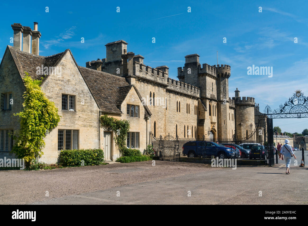 Cirencester Castle, Cecily hill Barracks,  park,  Gloucestershire; UK; England Stock Photo