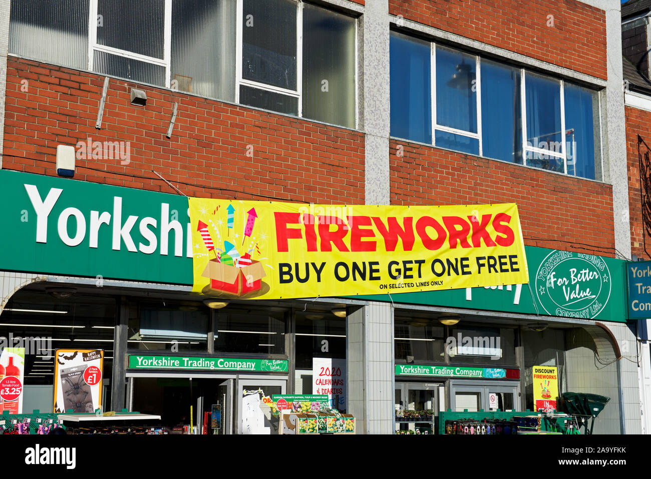 Buy One Get One Free Offer On Fireworks Display Banner