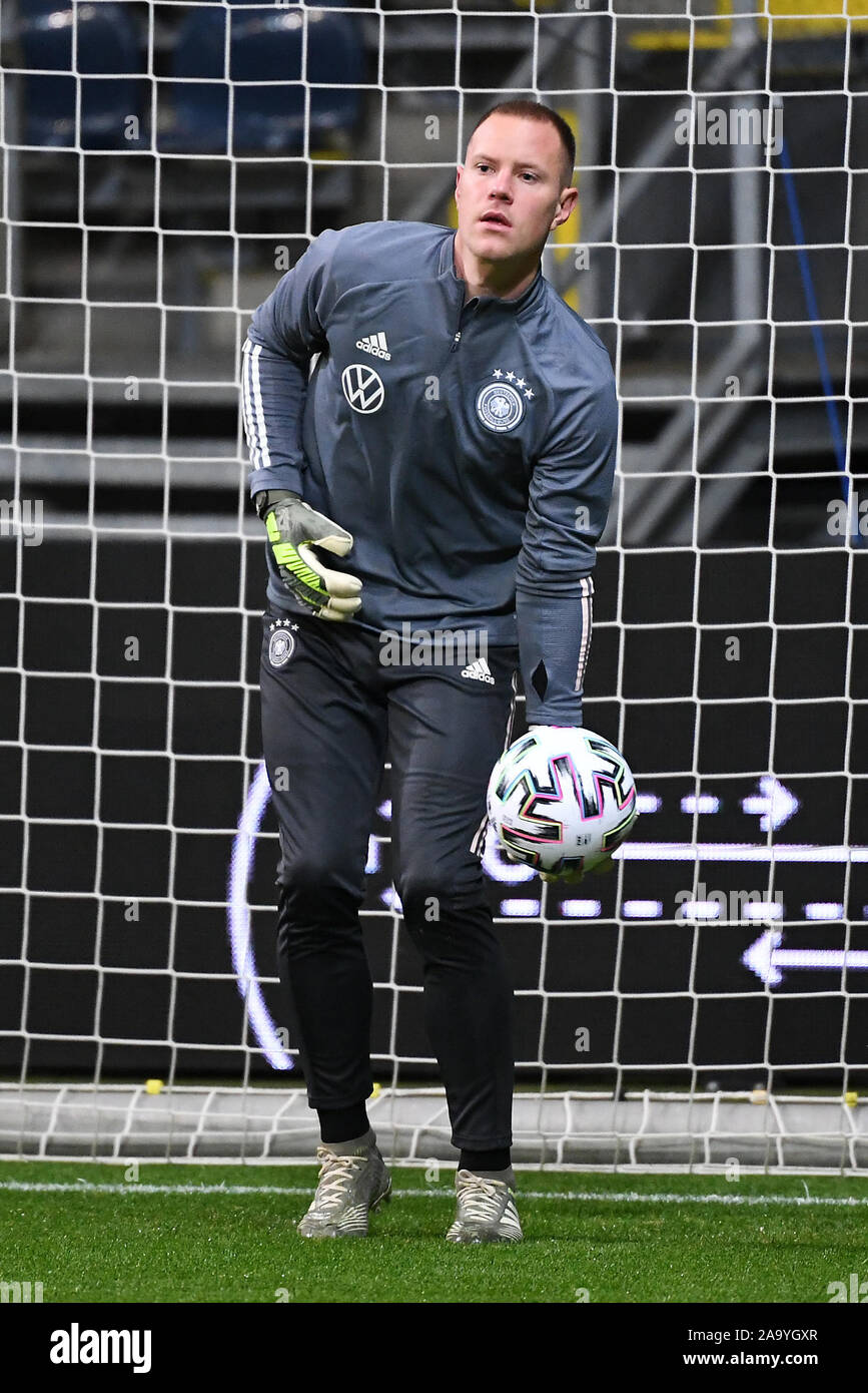 Frankfurt, Deutschland. 18th Nov, 2019.Goalkeeper Marc-Andre ter Stegen  (Germany). GES/Fussball/EM qualification: Training of the German national  team in Frankfurt, 18.11.2019 Football/Soccer: European Qualifiers:  Training session of the German ...