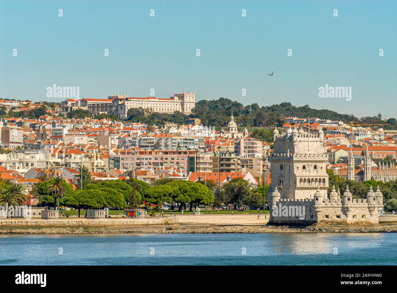 Torre de Belemt at the Tejo River in Lisbon, Portugal Stock Photo - Alamy
