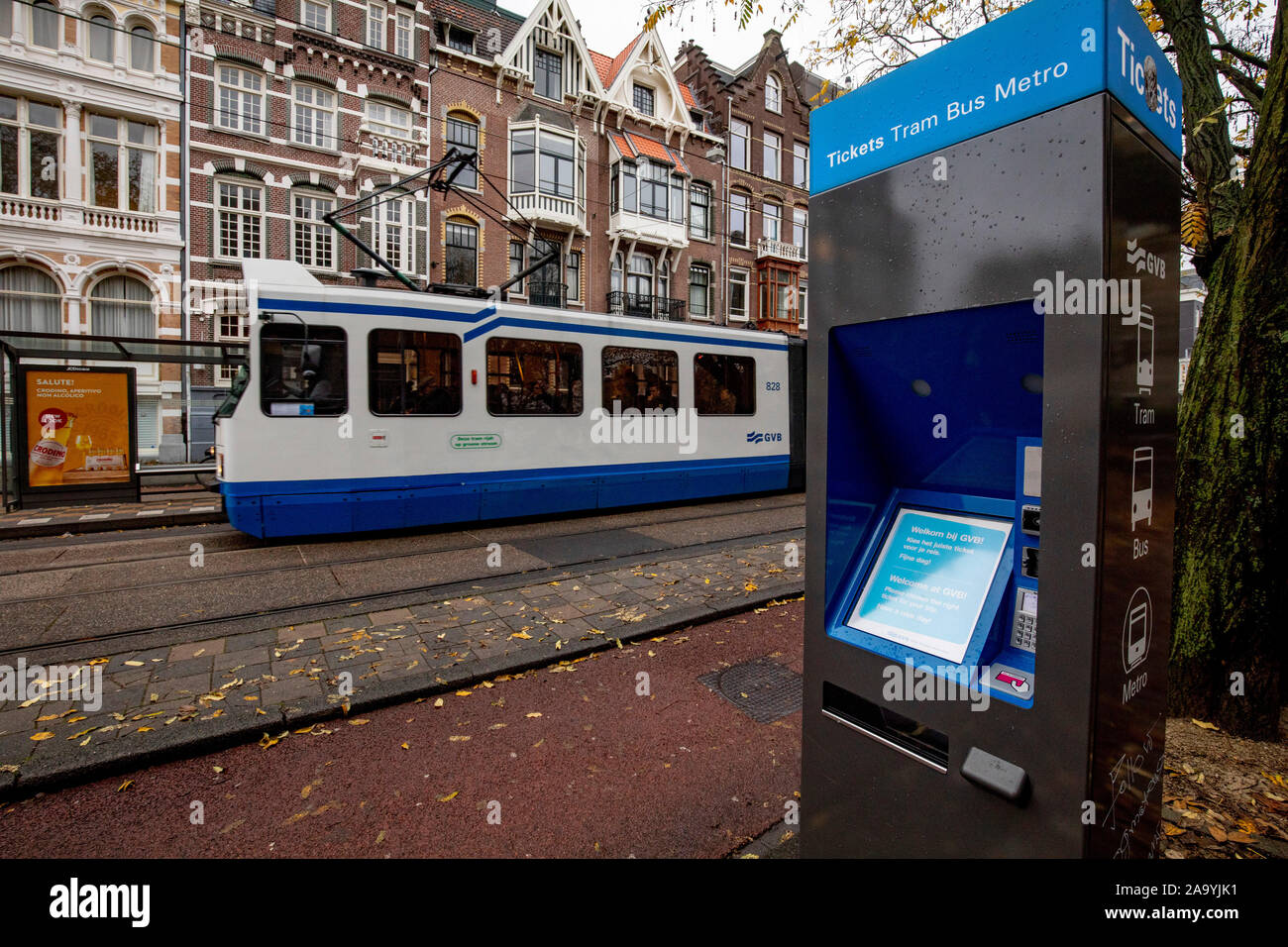 AMSTERDAM, City Centre, 18-11-2019, Higher fares public transport. The ...