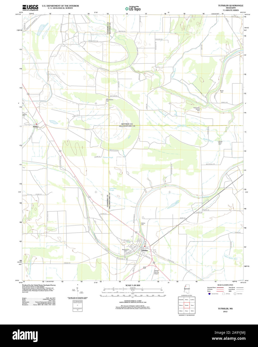 Map of tutwiler mississippi Cut Out Stock Images & Pictures Alamy
