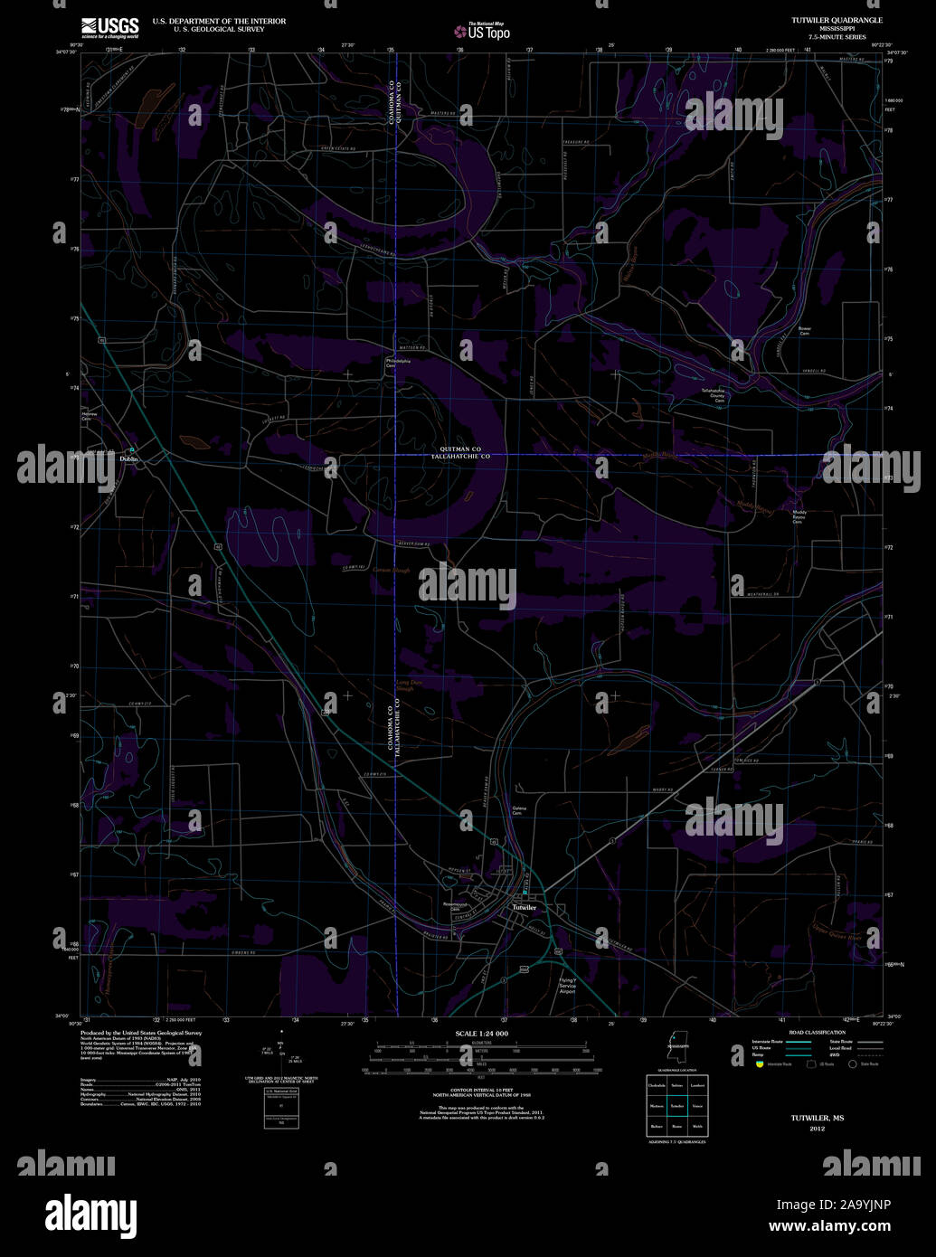 Map of tutwiler hires stock photography and images Alamy
