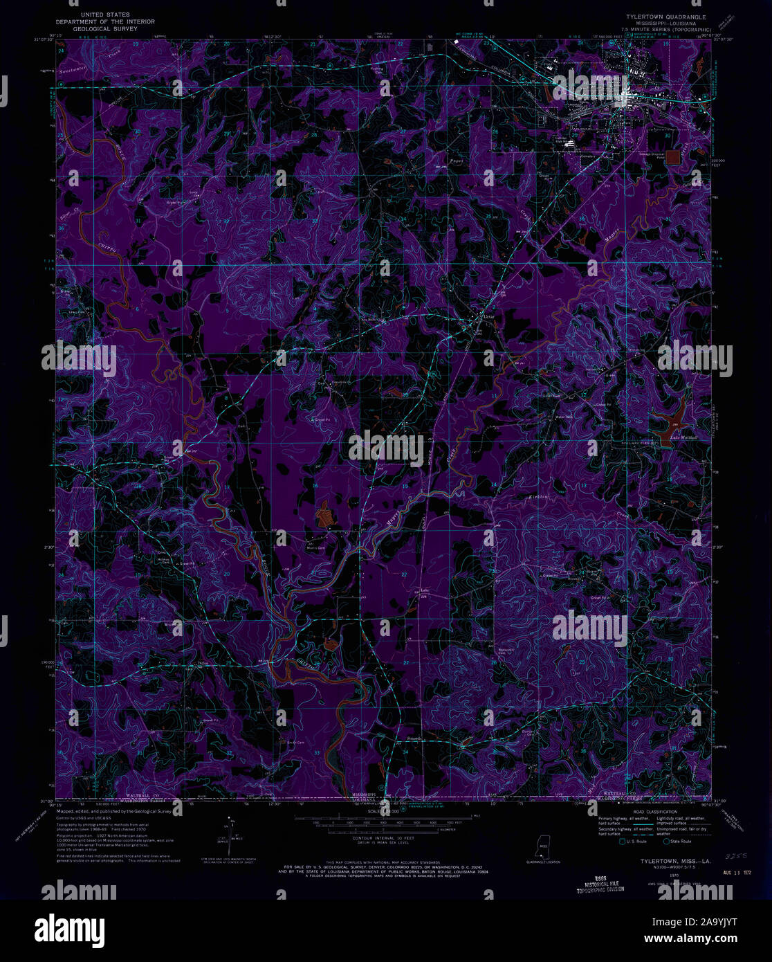 Map of tylertown hires stock photography and images Alamy
