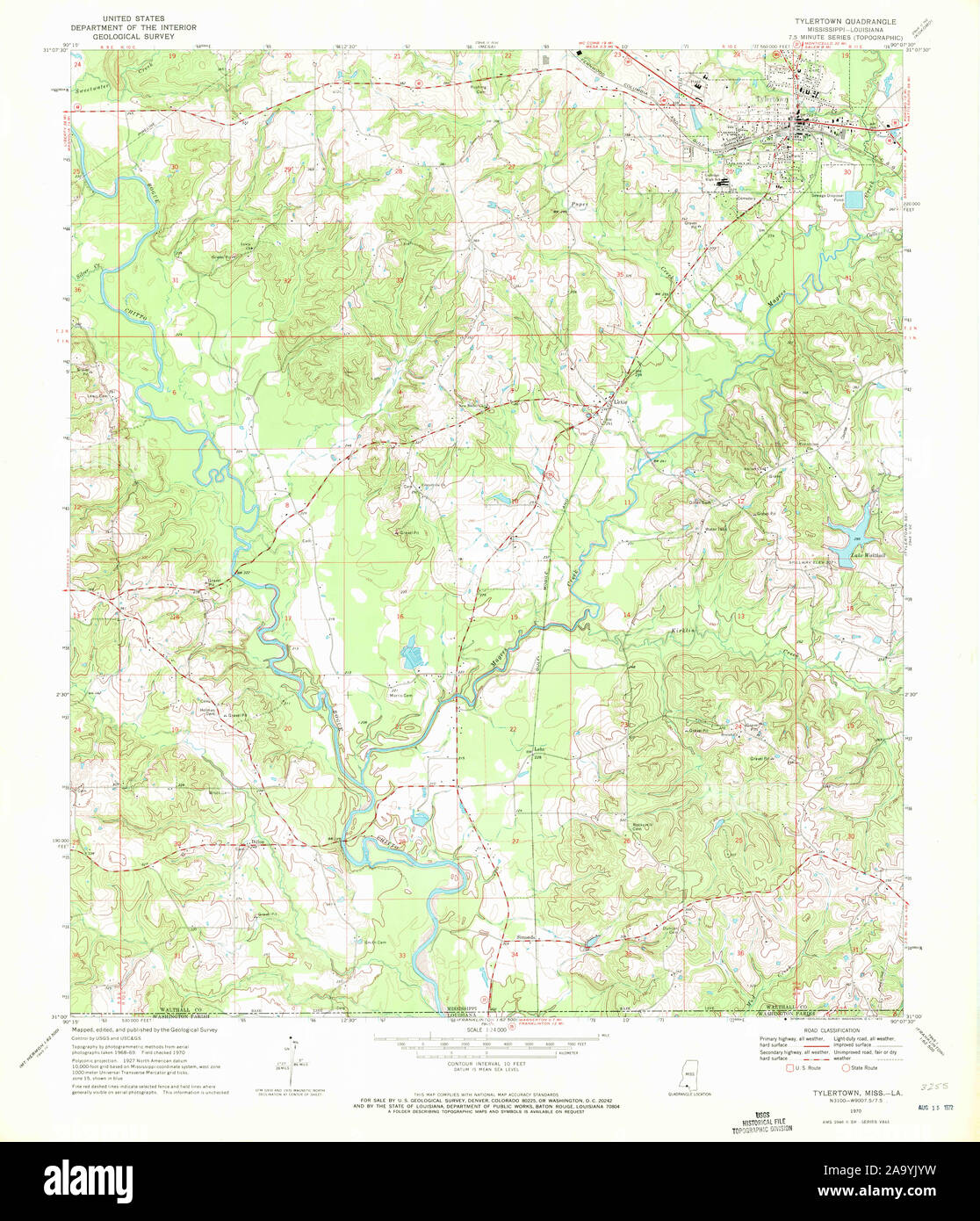 Map of tylertown mississippi hires stock photography and images Alamy