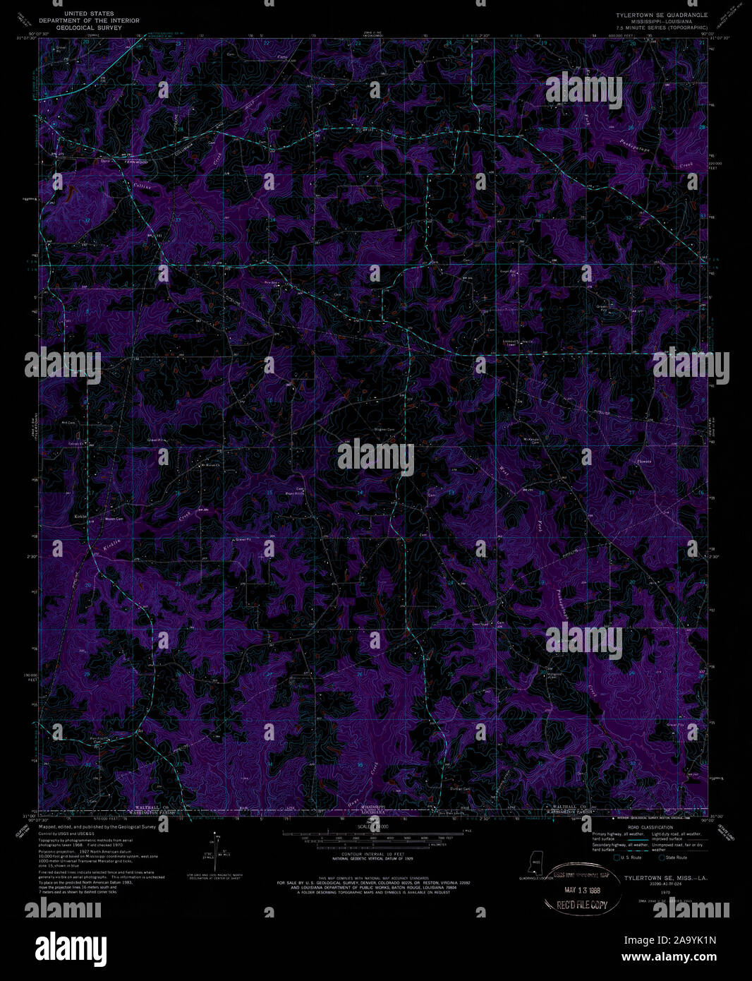 Map of tylertown hires stock photography and images Alamy