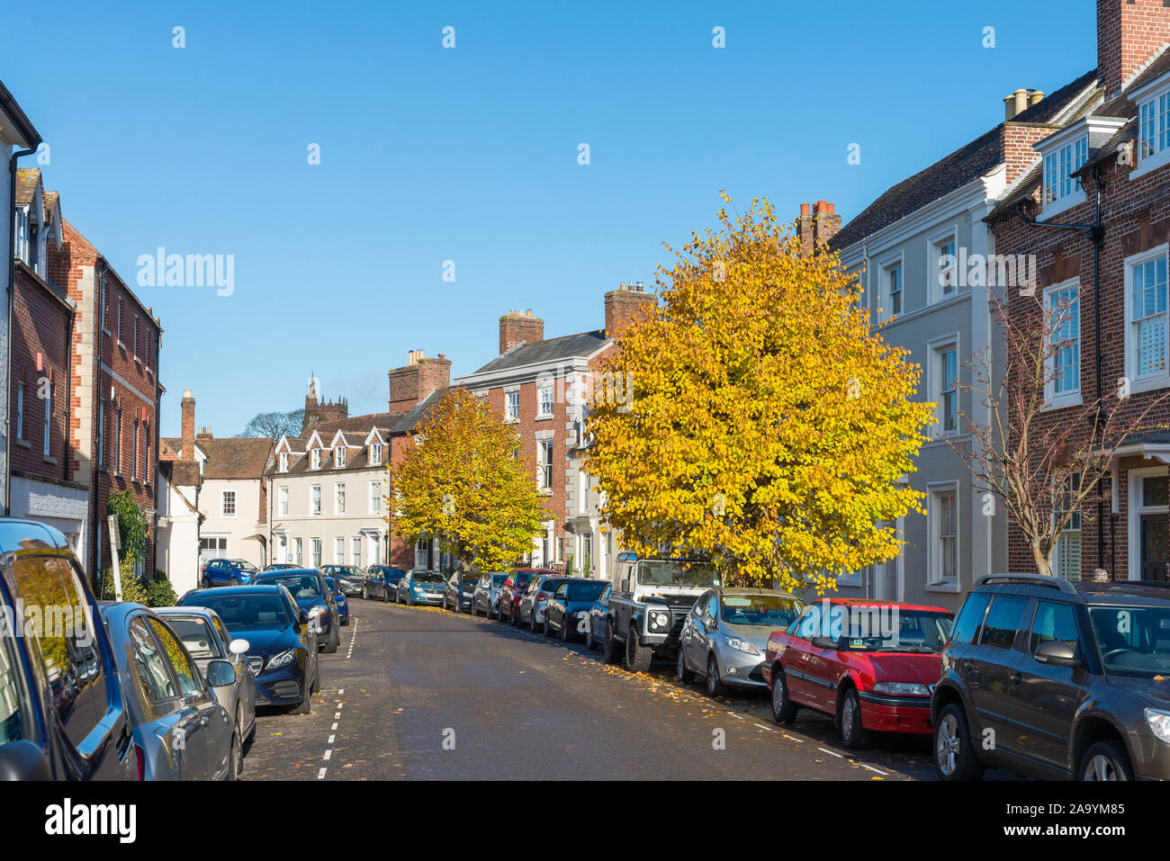Row of smart houses in East Castle Street, Bridgnorth