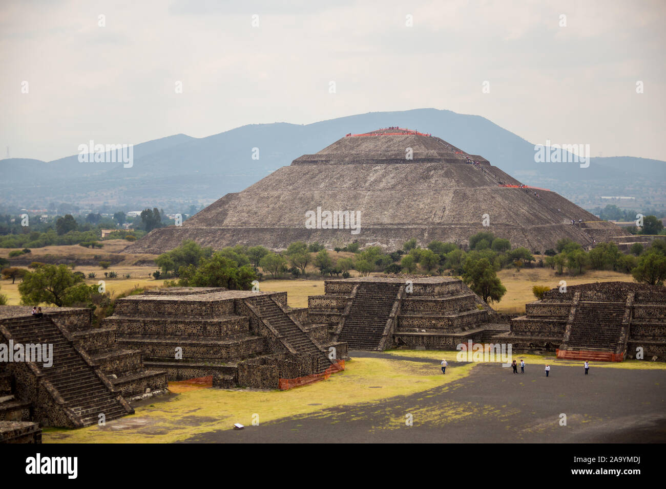 Teotihuacan aztec ruins in central mexico Stock Photo - Alamy