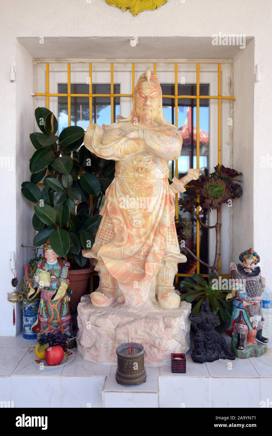 Buddhist Gods, Statues or Figures in the Vietnamese Buddhist Pagoda, or Pagode Phap Hoa, founded