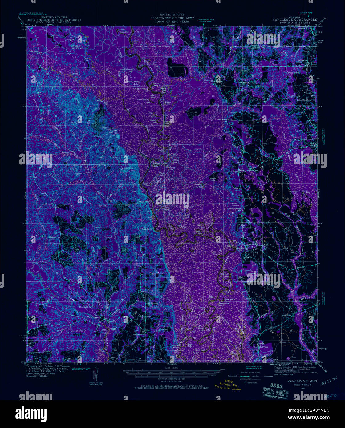 Vancleave mississippi map hires stock photography and images Alamy