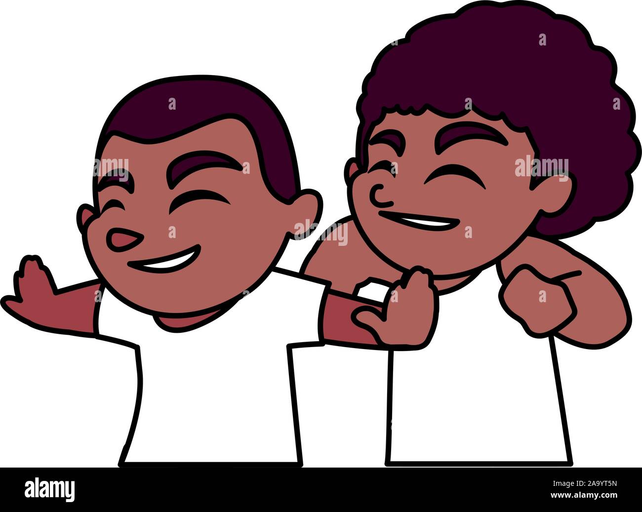 boys smiling on white background vector illustration design Stock ...