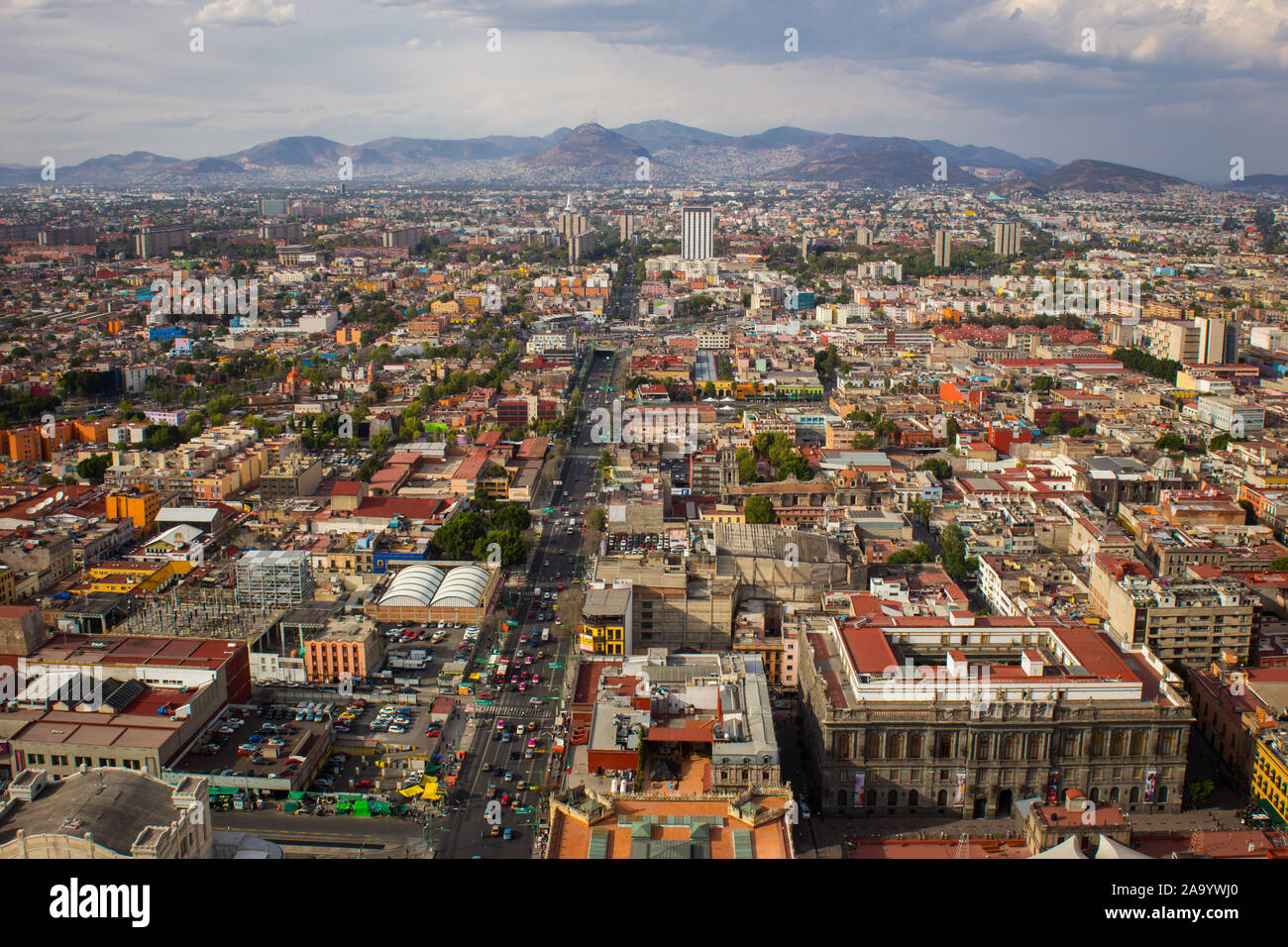 Aerial view of mexico city Stock Photo - Alamy