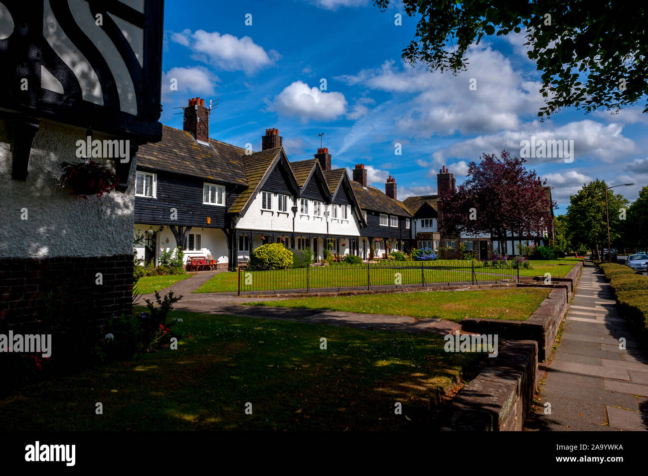 Houses in Port Sunlight Merseyside, Built by Lord Leverhulme to house