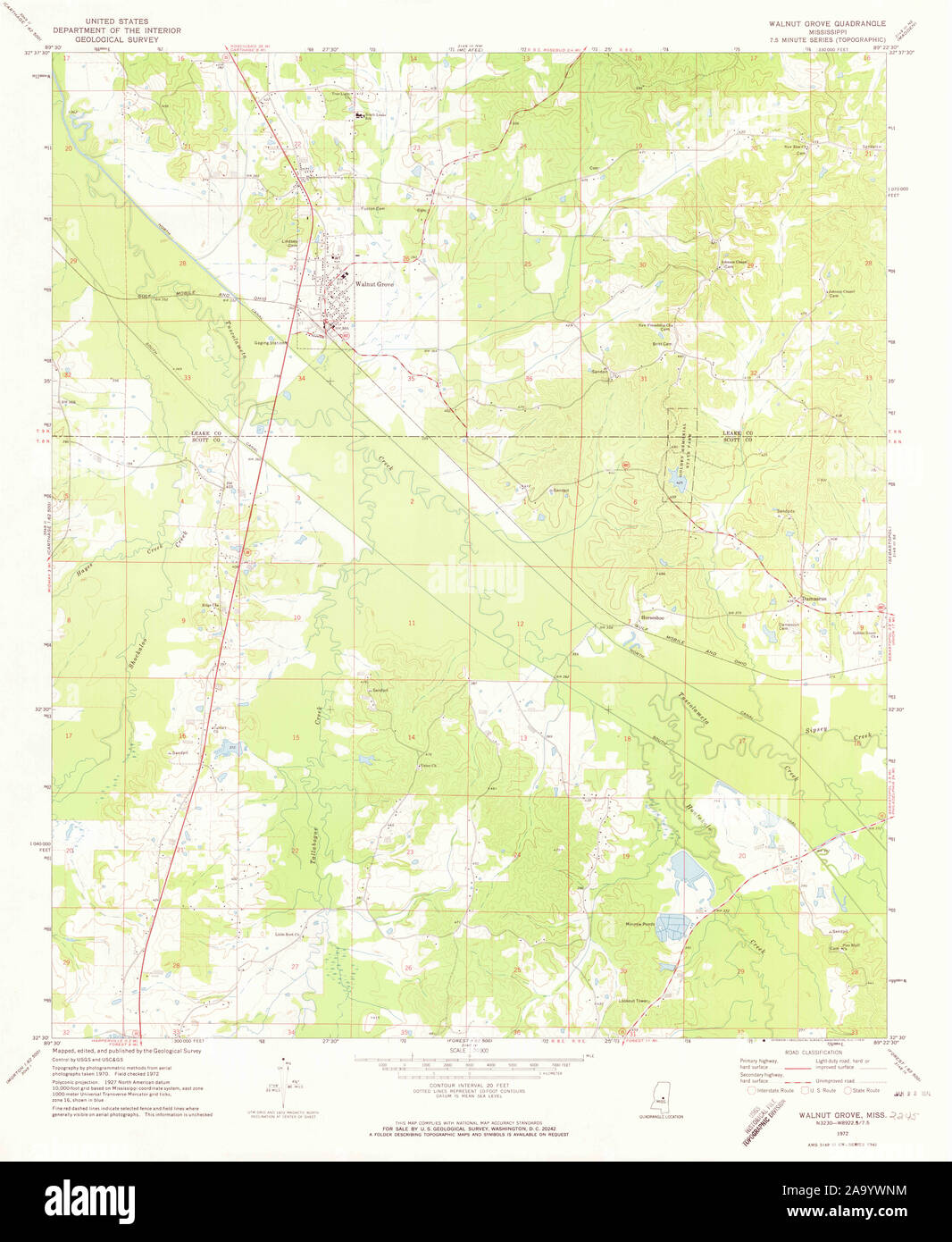 Walnut grove map hires stock photography and images Alamy