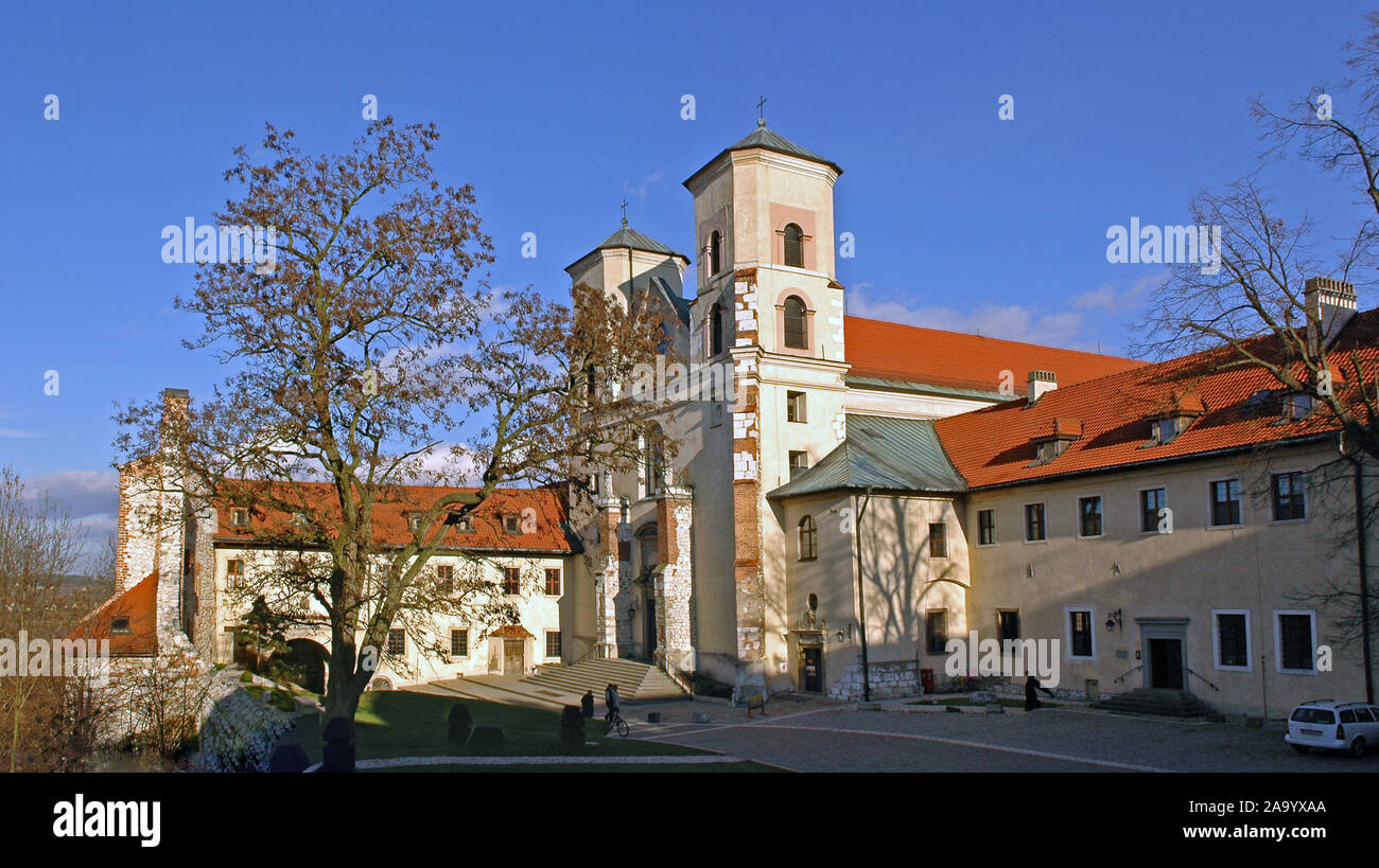 Benedictine Abbey in Krakow-Tyniec Stock Photo