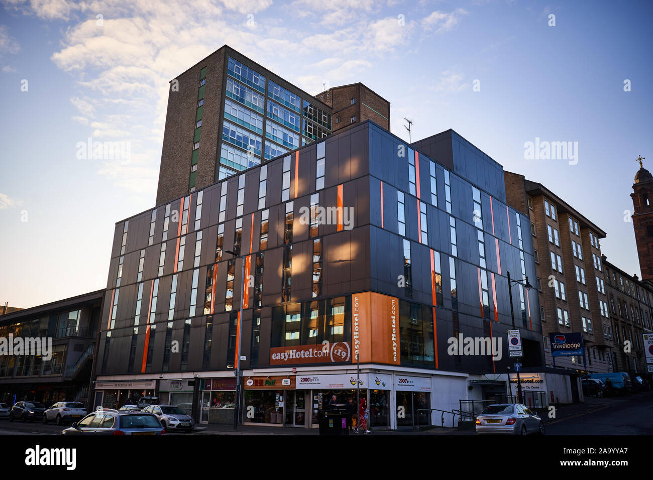 easyHotel Glasgow City Centre. Located on Hill Street in the Scottish