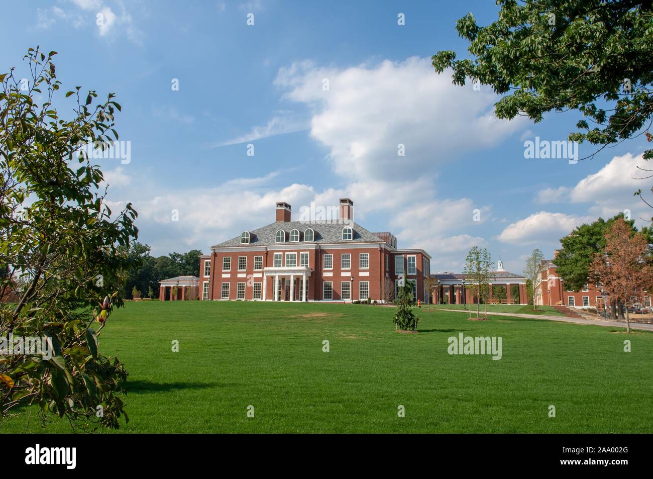 Mason Hall on the Homewood Campus at the Johns Hopkins University in Baltimore, Maryland, 2009. From the Homewood Photography collection. () Stock Photo
