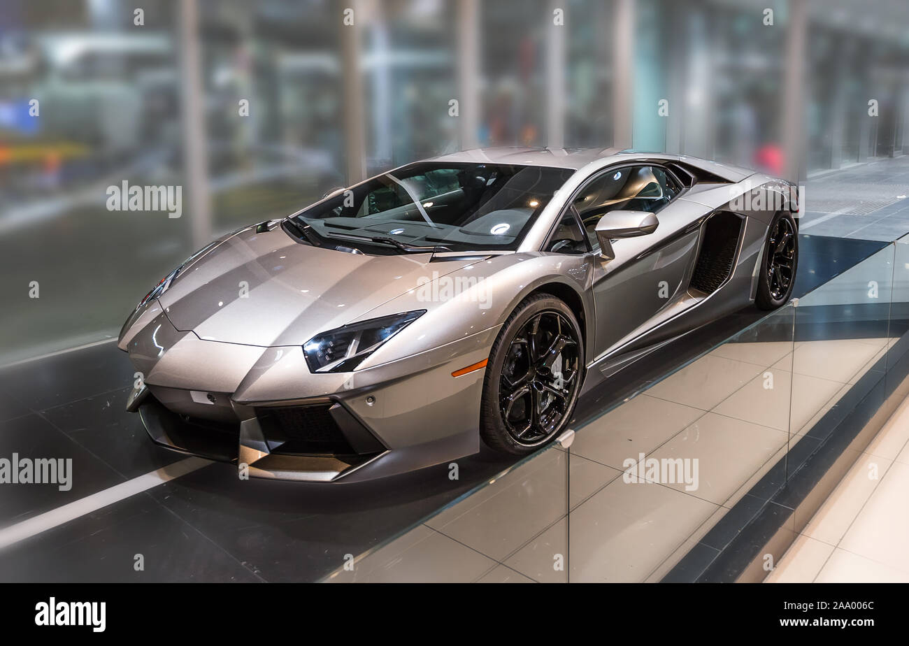 Bologna airport, Italy June 16, 2014 Front view of a