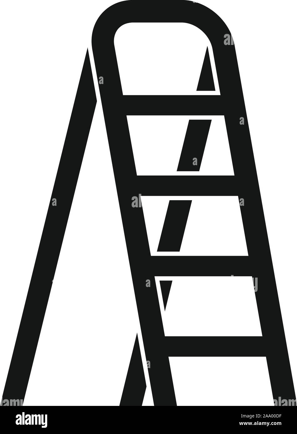 Aluminium ladder icon. Simple illustration of aluminium ladder vector ...