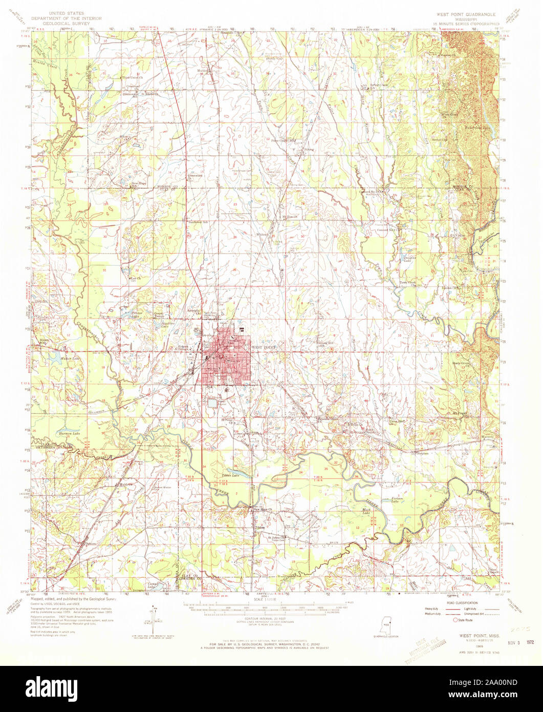 West point mississippi map hires stock photography and images Alamy