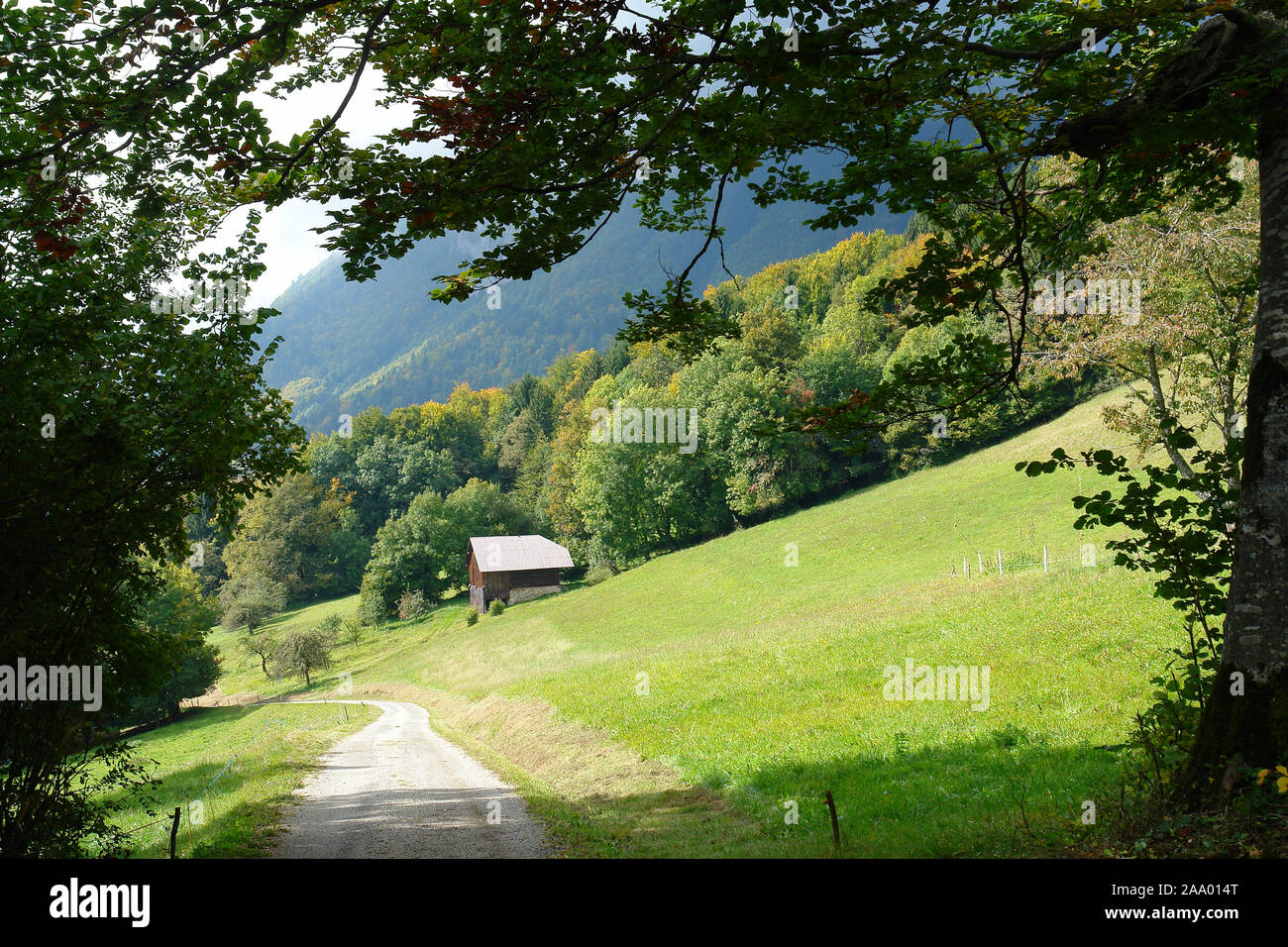 Novaz Landscape of Savoie France Stock Photo - Alamy