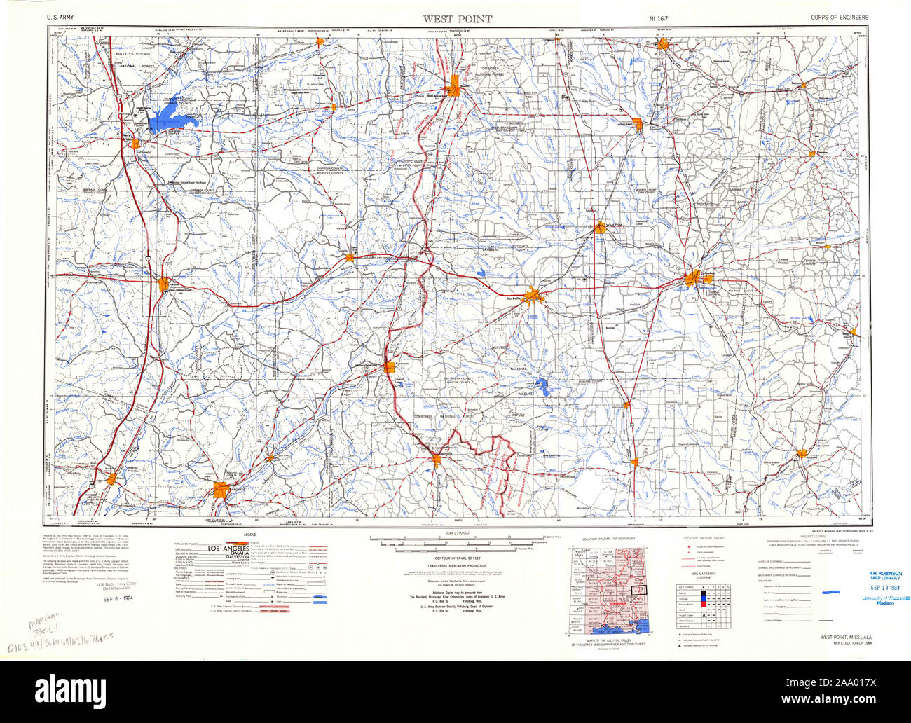West point mississippi map hires stock photography and images Alamy