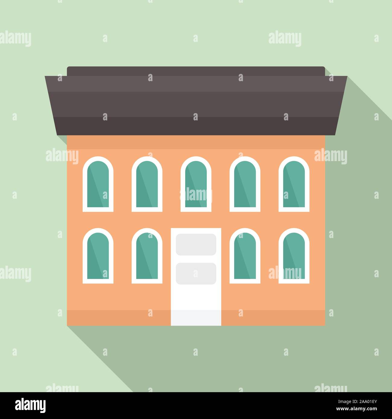 Cabin cottage icon. Flat illustration of cabin cottage vector icon for ...