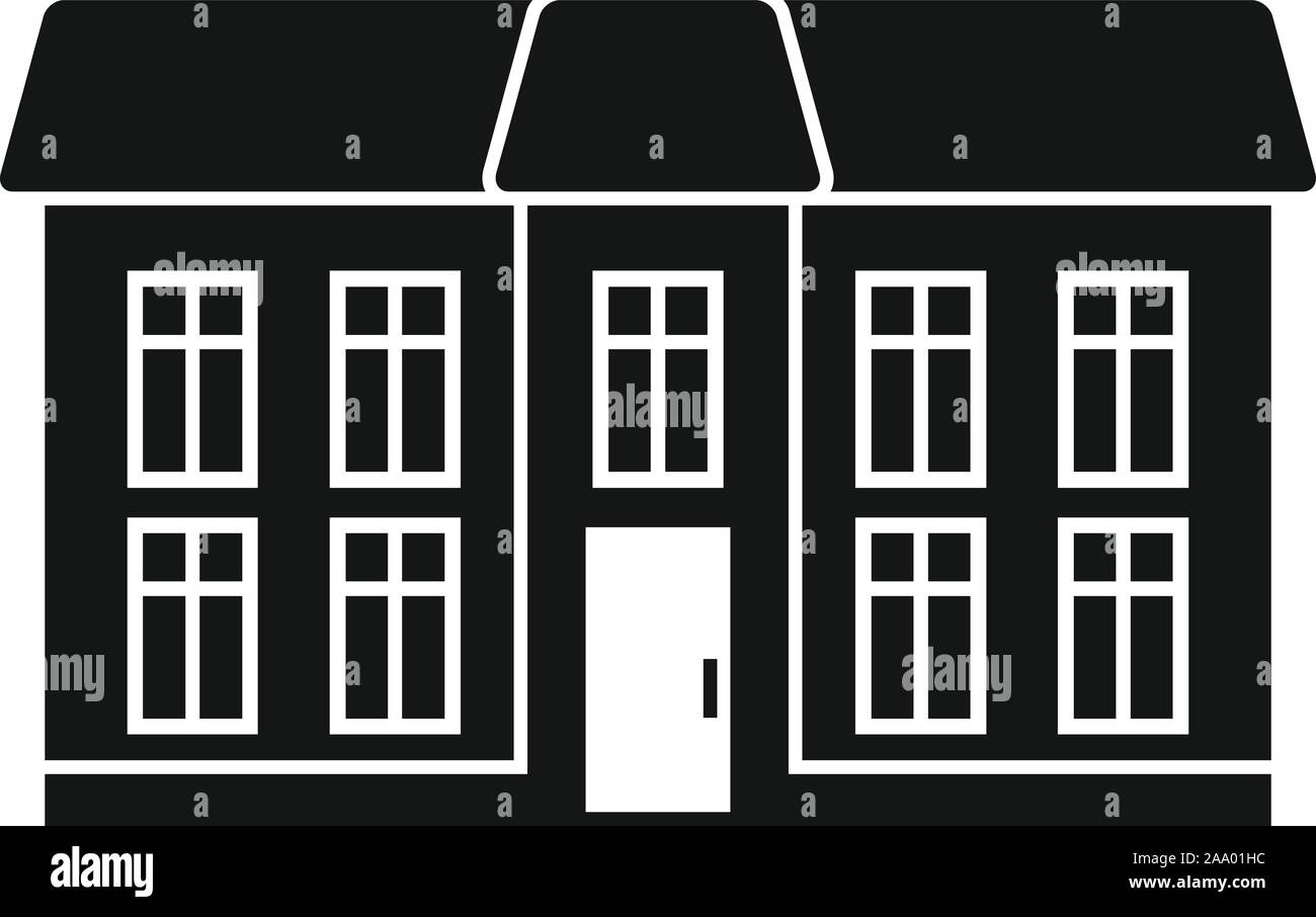 City cottage icon. Simple illustration of city cottage vector icon for ...