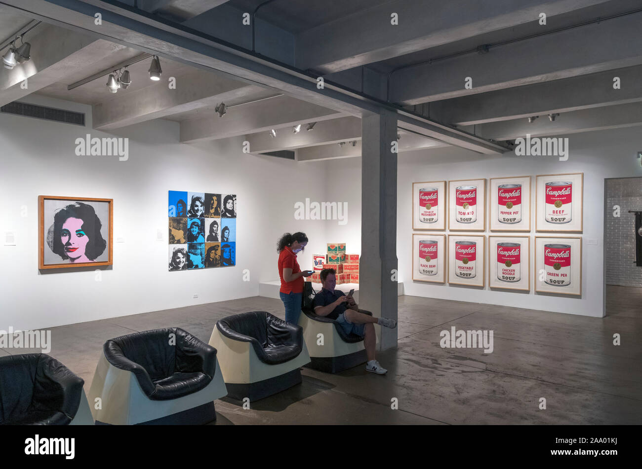Gallery in the Andy Warhol Museum, Pittsburgh, Pennsylvania, USA Stock Photo