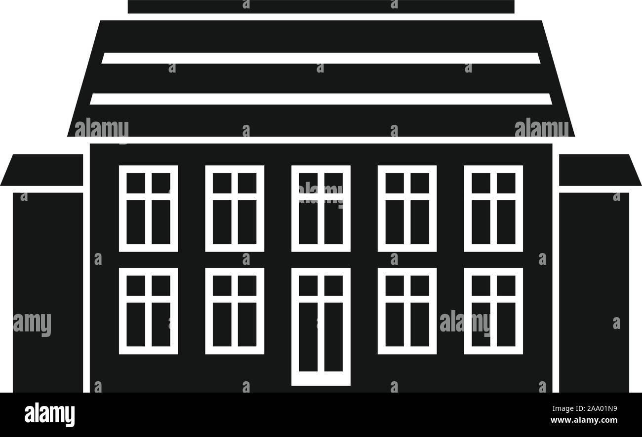 Old cottage icon. Simple illustration of old cottage vector icon for ...