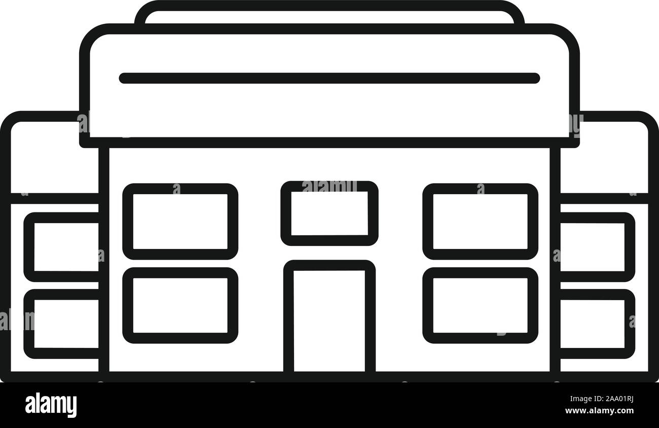 City cottage icon. Outline city cottage vector icon for web design ...