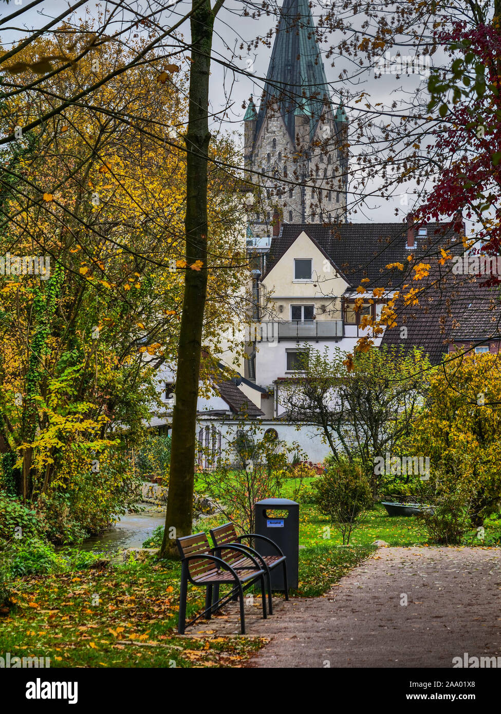park in the German City of paderborn Stock Photo - Alamy