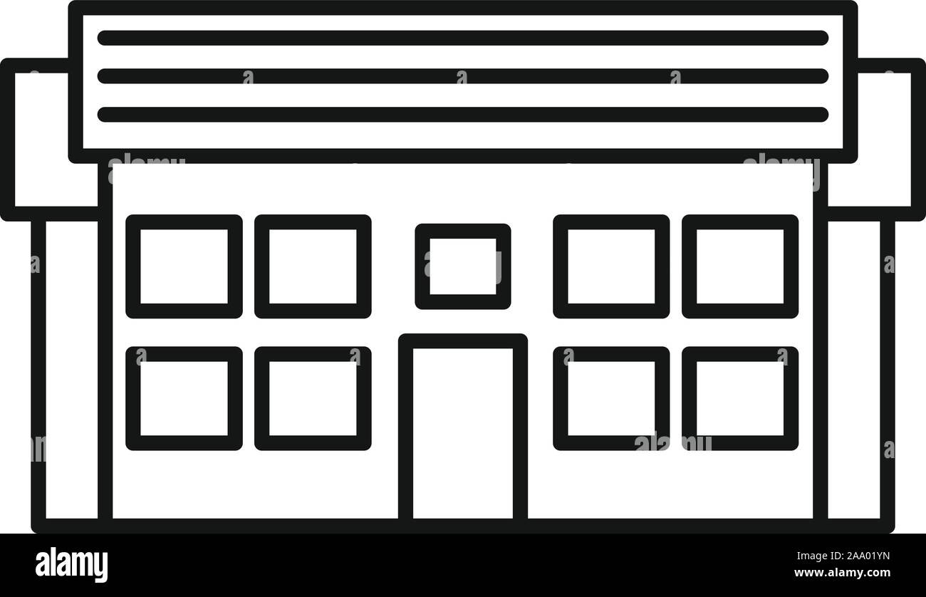 Apartment cottage icon. Outline apartment cottage vector icon for web ...