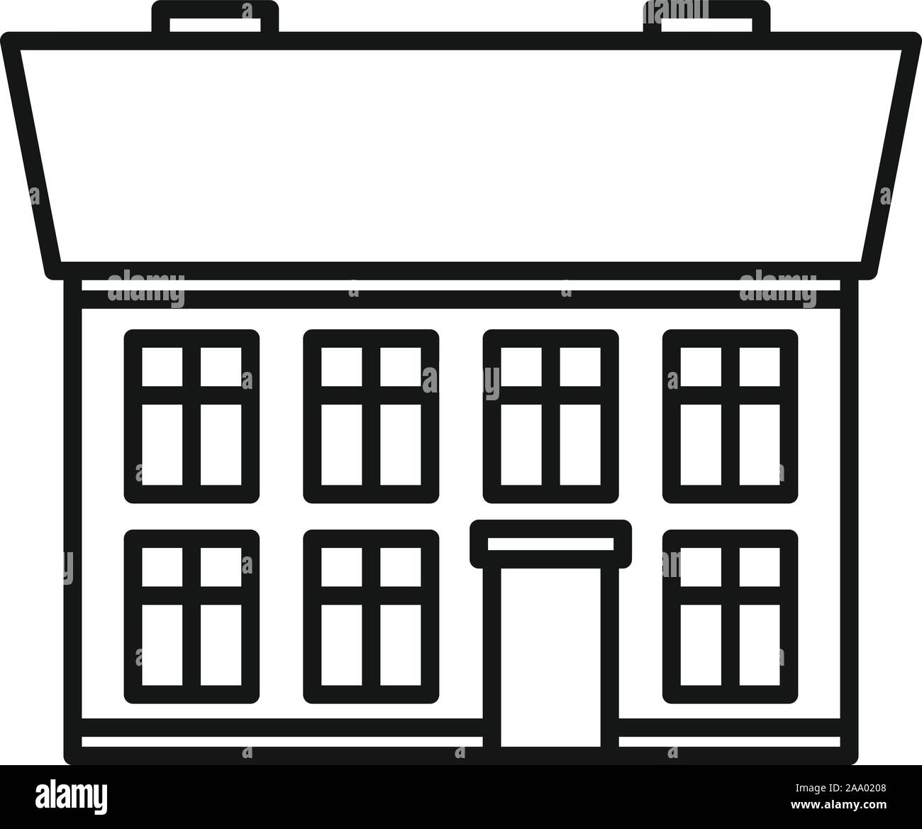 House cottage icon. Outline house cottage vector icon for web design ...