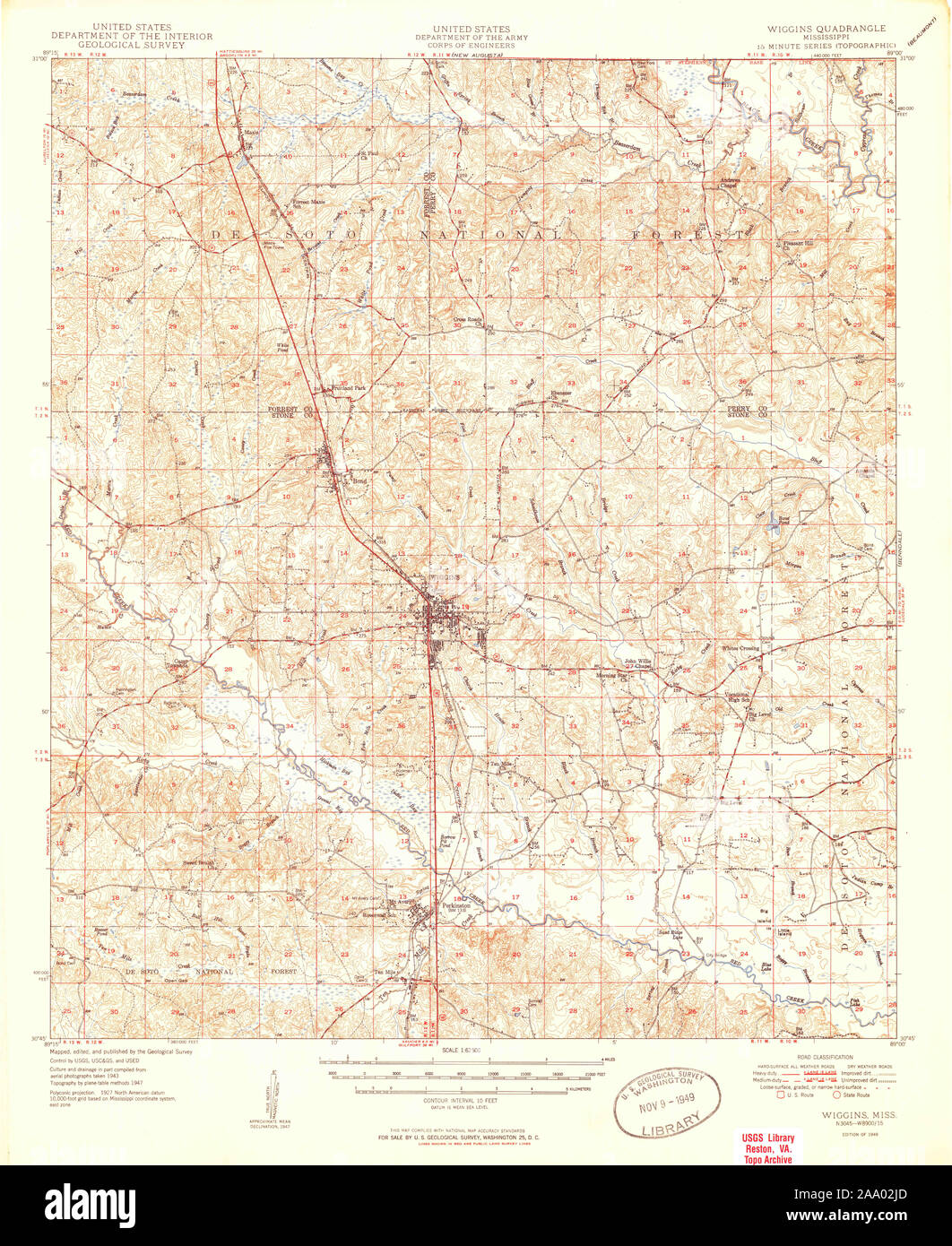 Wiggins mississippi map hires stock photography and images Alamy