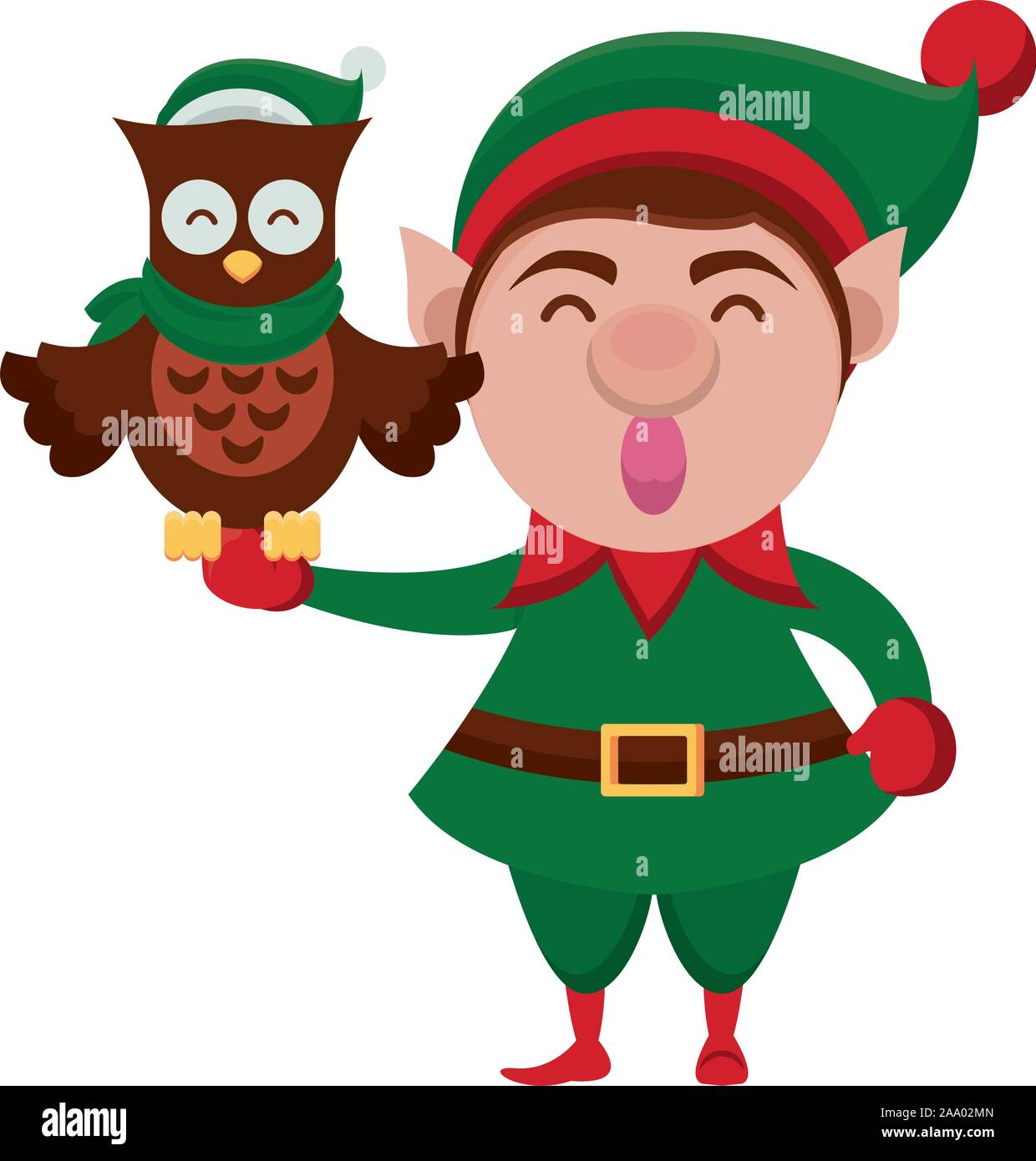 Santa Helper Face cute santa helper christmas character Stock Vector Image & Art - Alamy