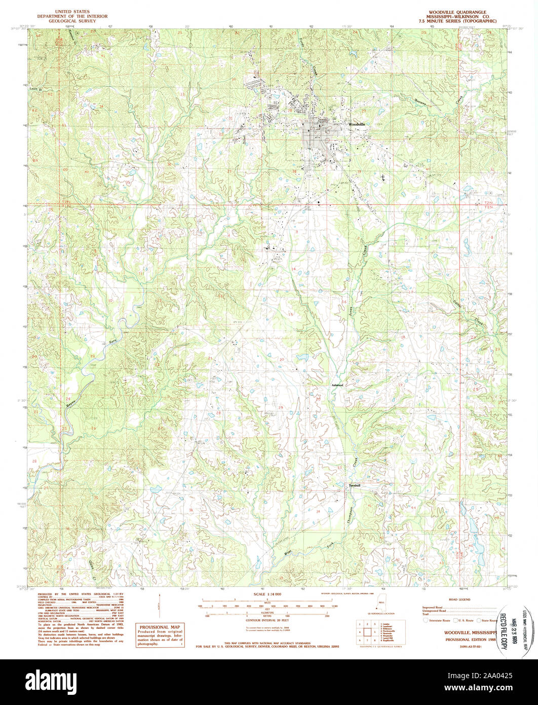 Map of woodville mississippi hires stock photography and images Alamy